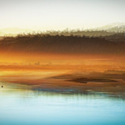 sedgefield lagoon autumn garden route south africa