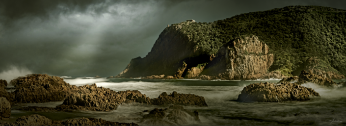 Stormy Knyna Heads, Garden Route. South Africa